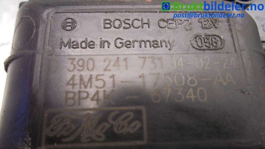 Viskermotor frontrute til Mazda 3 2003-2005 (Type I, Fase 1) (MAZDA|)