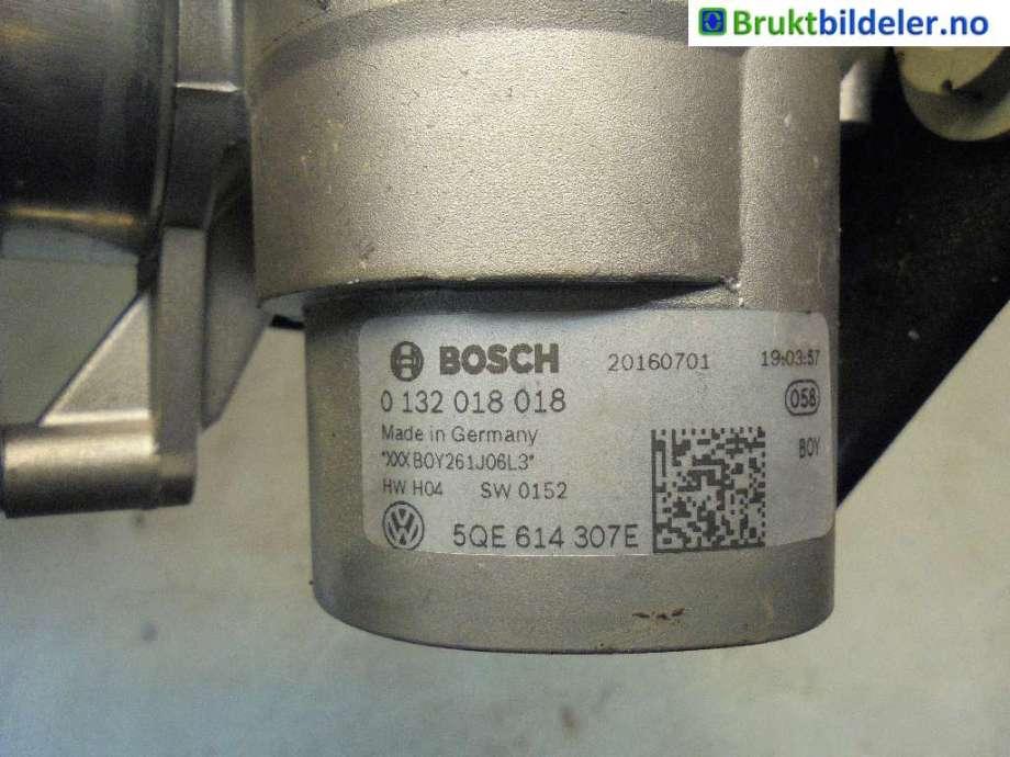 Bremsefordeler til Audi A3 2016-2020 (Type III, Fase 2)  (AUDI|5QE 614 307 E|0 132 018 018|)