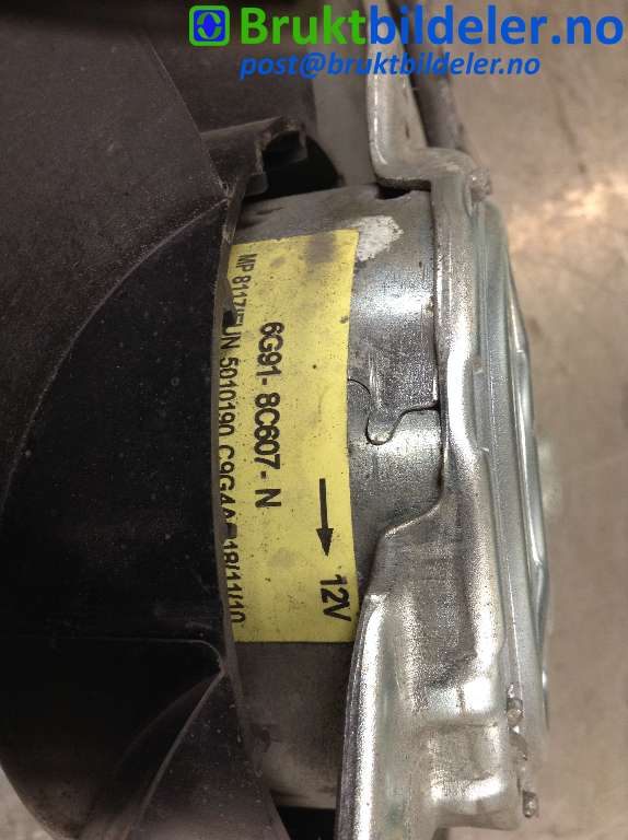 Kjølevifte til Volvo V60 2010-2013 (Type I, Fase 1)  (VOLVO|6G91-8C607-N|)