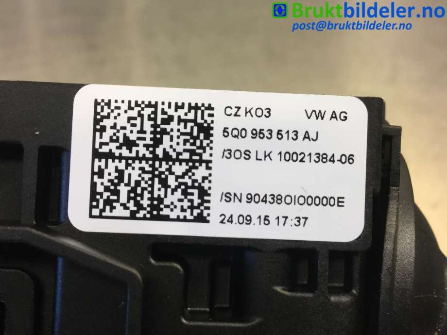 Bryter combi til VW e-Golf 2014-2017 (Fase 1)  (VOLKSWAGEN|5Q0 953 507 HN|10126057-00|5Q0 953 513 AJ)