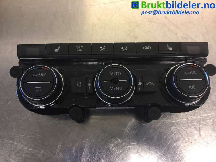 Varmeapparat betjening til VW e-Golf, 2014-2017 (Fase 1)  (VOLKSWAGEN|5G0 907 044 AE)