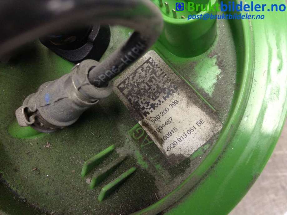 Bensinpumpe elektrisk til VW e-Golf 2014-2017 (Fase 1)  (VOLKSWAGEN|5Q0 919 051 BE|0 580 200 399|)