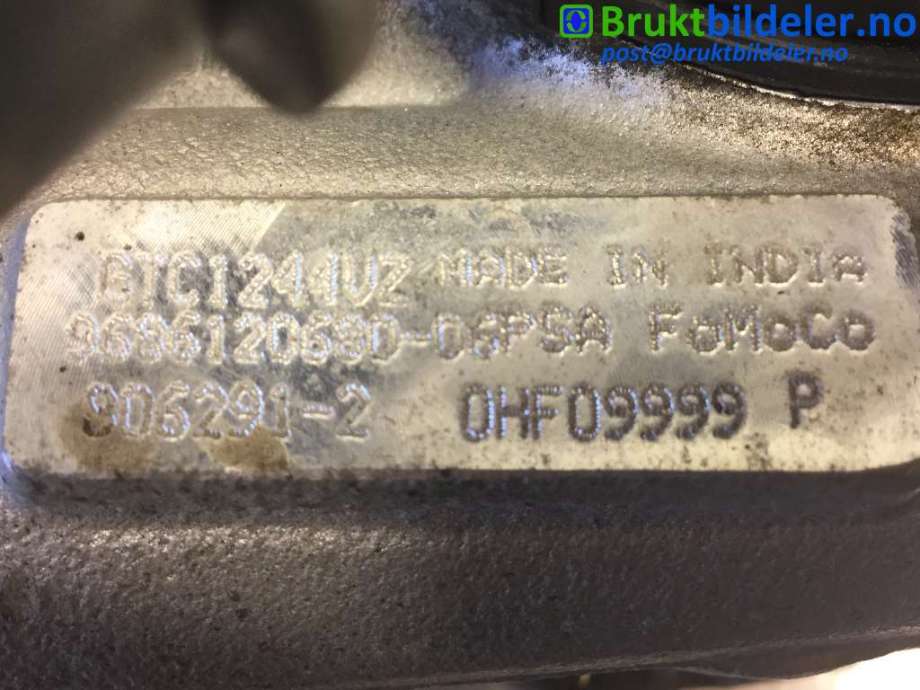 Turbo til Volvo V60 2010-2013 (Type I, Fase 1)  (VOLVO|806291-2|GTC1244VZ|9686120680)