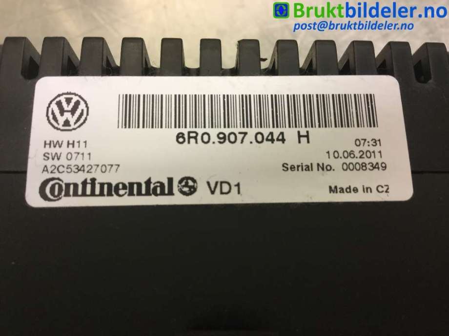 Varmeapparat betjening til VW Polo 2009-2014 (Type V, Fase 1)  (VOLKSWAGEN|6R0 907 044 H|)