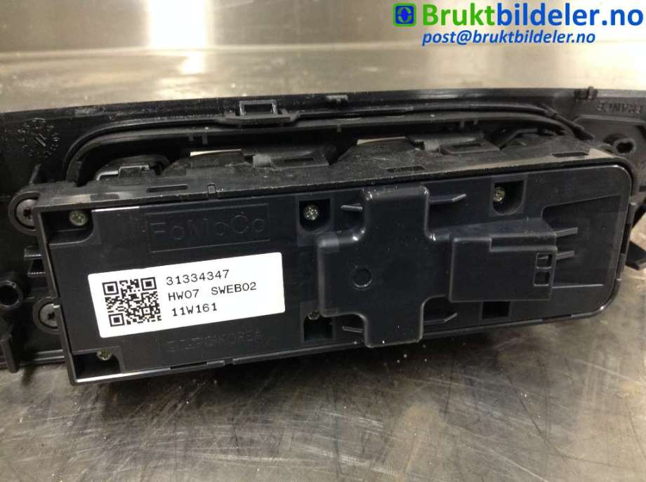 Bryter ruteheis til Volvo V60 2010-2013 (Type I, Fase 1) (VOLVO|31334347|)