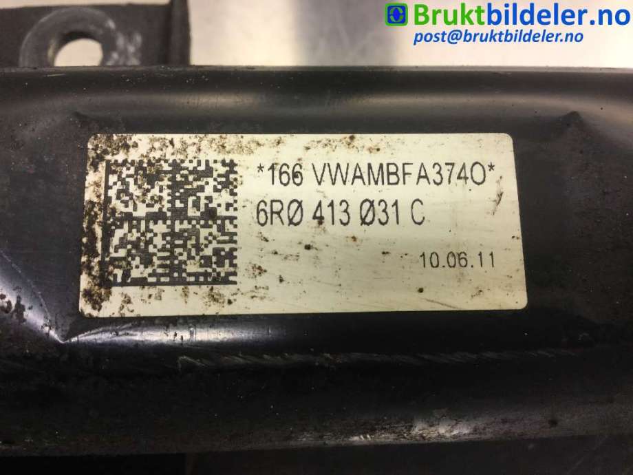 Fjærbein høyre foran til VW Polo 2009-2014 (Type V, Fase 1) (VOLKSWAGEN|6R0 413 031 C|)