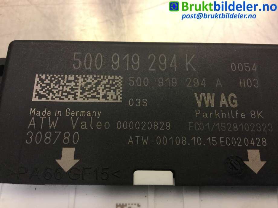 Styreenhet parkering til VW e-Golf 2014-2017 (Fase 1)  (VOLKSWAGEN|5Q0 919 294 K|)