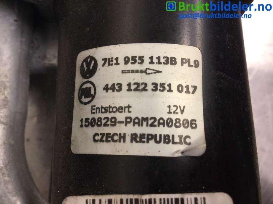 Viskermotor frontrute til VW Transporter / Caravelle 2015-2019 (T6) (T6) (VOLKSWAGEN|7E1 955 113 B|443 122 351 017|7E1 955 023 A)
