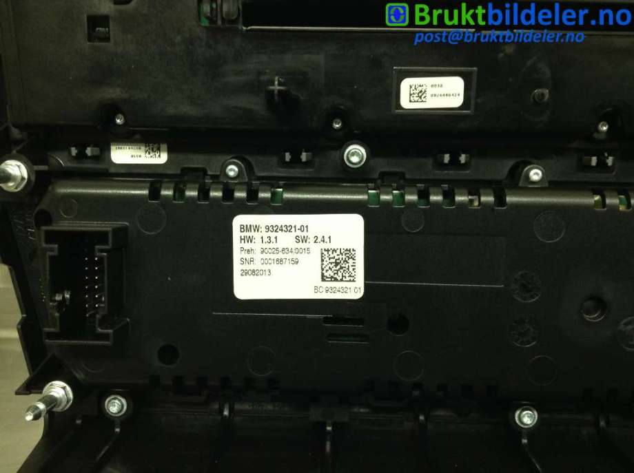 Varmeapparat betjening til BMW 5-Serie 2010-2017 (F10/F11) (F10/F11) (BMW|9324321-01|)