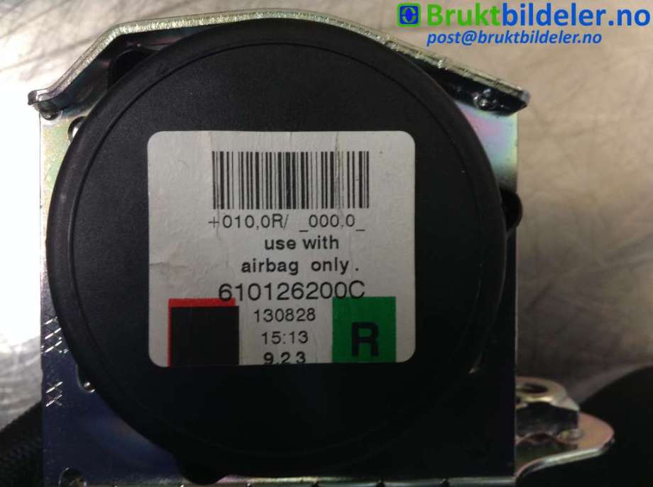 Sikkerhetsbelte foran høyre til BMW 5-Serie 2010-2017 (F10/F11) (F10/F11) (BMW|610126200C|)