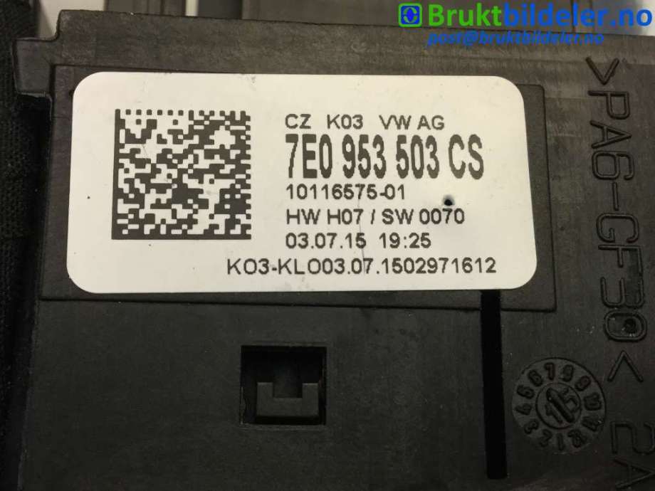 Bryter combi til VW Transporter / Caravelle 2015-2019 (T6) (T6) (VOLKSWAGEN|7E0 953 503 CS||6R0 959 654)