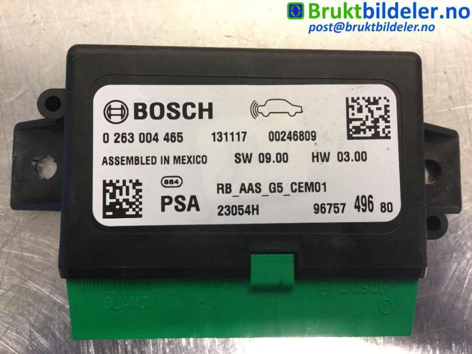 Styreenhet parkering til Peugeot 308 2013-2021 (Type II)  (PEUGEOT|96 757 496 80|0 263 004 465|)