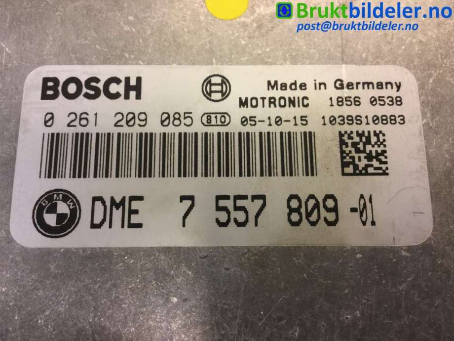 Styreenhet motor til BMW 1-Serie 2004-2011 (E81/E82/E87/E88) (E81/E82/E87/E88) (BMW|7 557 809|0 261 209 085|)