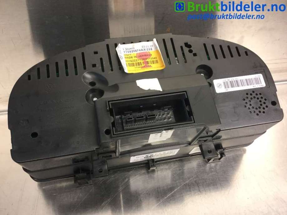 Instrumentpanel til VW Touran 2007-2010 (Type I, Fase 2)  (VOLKSWAGEN|1T0 920 874 AX|)