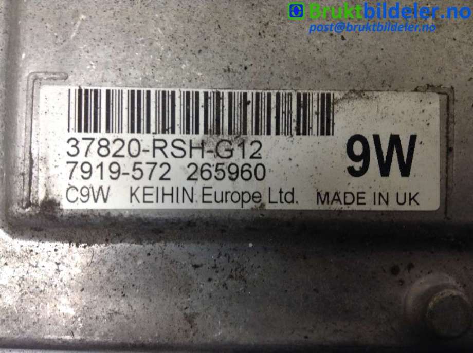Styreenhet motor til Honda Civic 2006-2011 (Type VIII)  (HONDA|37820-RSH-G12|)