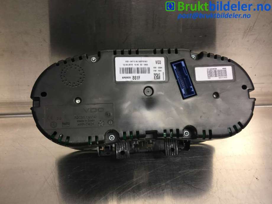 Instrumentpanel til VW Polo 2009-2014 (Type V, Fase 1)  (VOLKSWAGEN|6R0 920 861 F|)