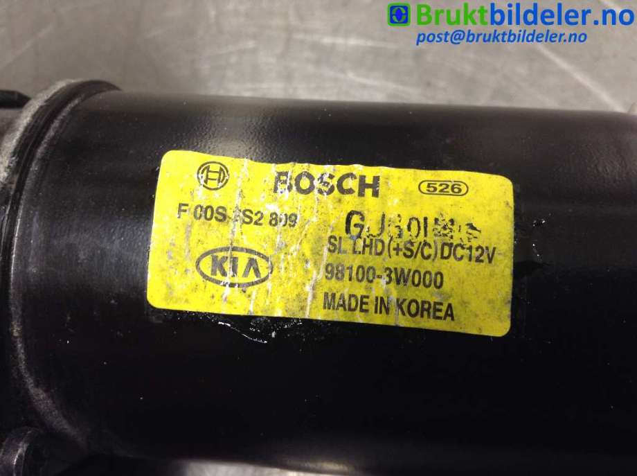 Viskermotor frontrute til Kia Sportage 2010-2016 (Type III)  (KIA|98100-3W000|)