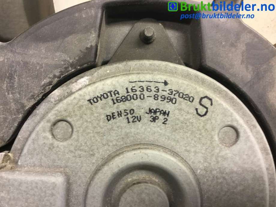 Kjølevifte til Toyota Prius +7 2012-2020 (Type III) (stasjonsvogn) (stasjonsvogn) (TOYOTA|16363-37010|100222-1377|16363-37020)