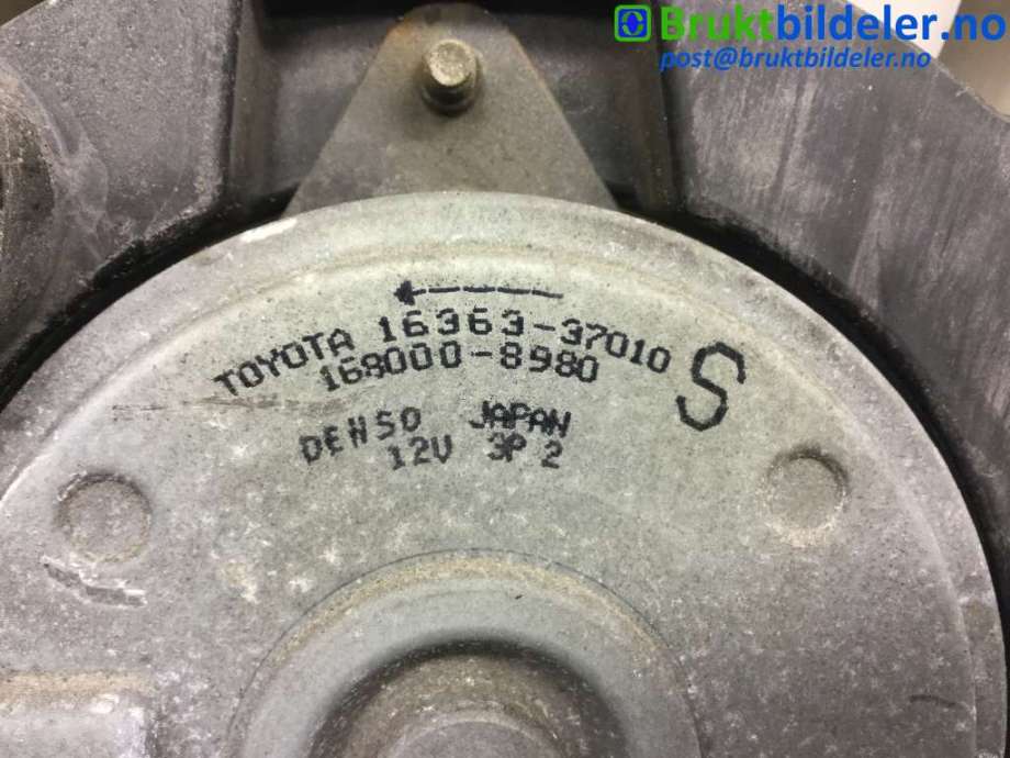 Kjølevifte til Toyota Prius +7 2012-2020 (Type III) (stasjonsvogn) (stasjonsvogn) (TOYOTA|16363-37010|100222-1377|16363-37020)