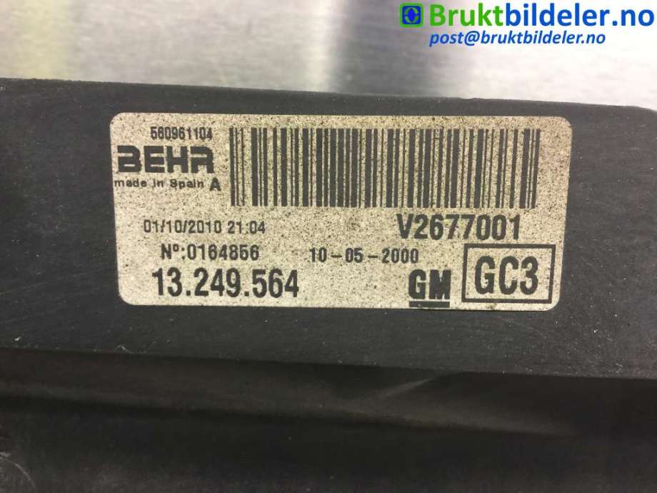 Aircondition radiator til Opel Corsa D 2006-2014  (OPEL|13 249 564|580961104|)