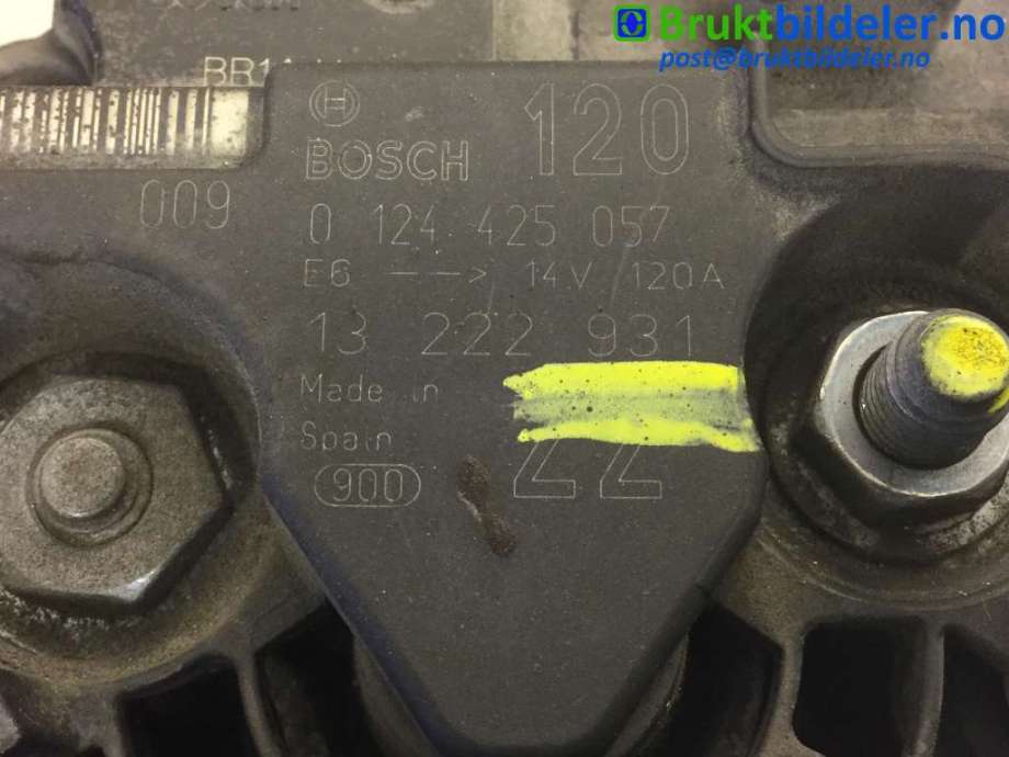 Dynamo til Opel Corsa D 2006-2014  (OPEL|13 222 931|0 124 425 057|)