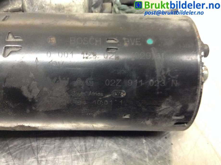 Starter diesel til VW Polo 2009-2014 (Type V, Fase 1)  (VOLKSWAGEN|02Z 911 023 N|0 001 123 028|)