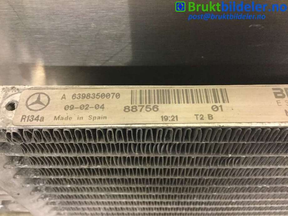 Aircondition radiator til Mercedes Vito/Viano 2004-2010 (Fase 1) (W639) (W639) (MERCEDES|A 639 835 00 70|)