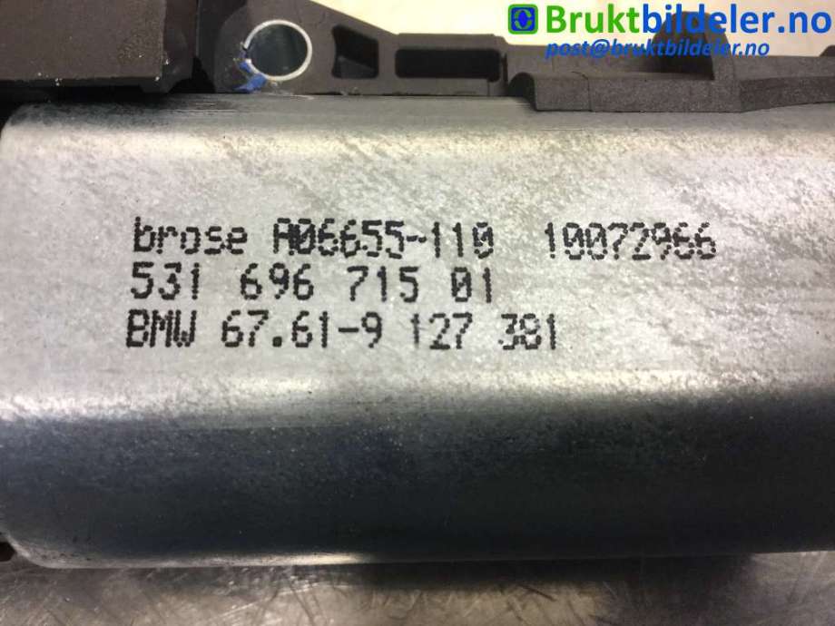 Takluke motor til BMW 5-Serie 2010-2017 (F10/F11) (F10/F11) (BMW|67 61 9 127 381|A06655-110|)