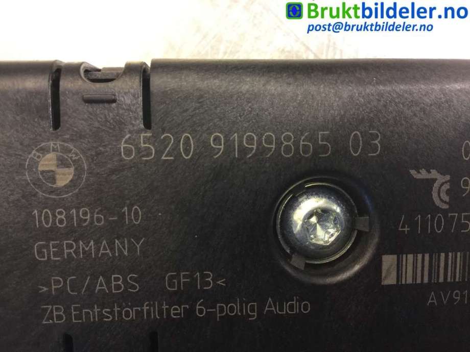 Bilstereo diverse til BMW 5-Serie 2010-2017 (F10/F11) (F10/F11) (BMW|6520 9 199 865|)