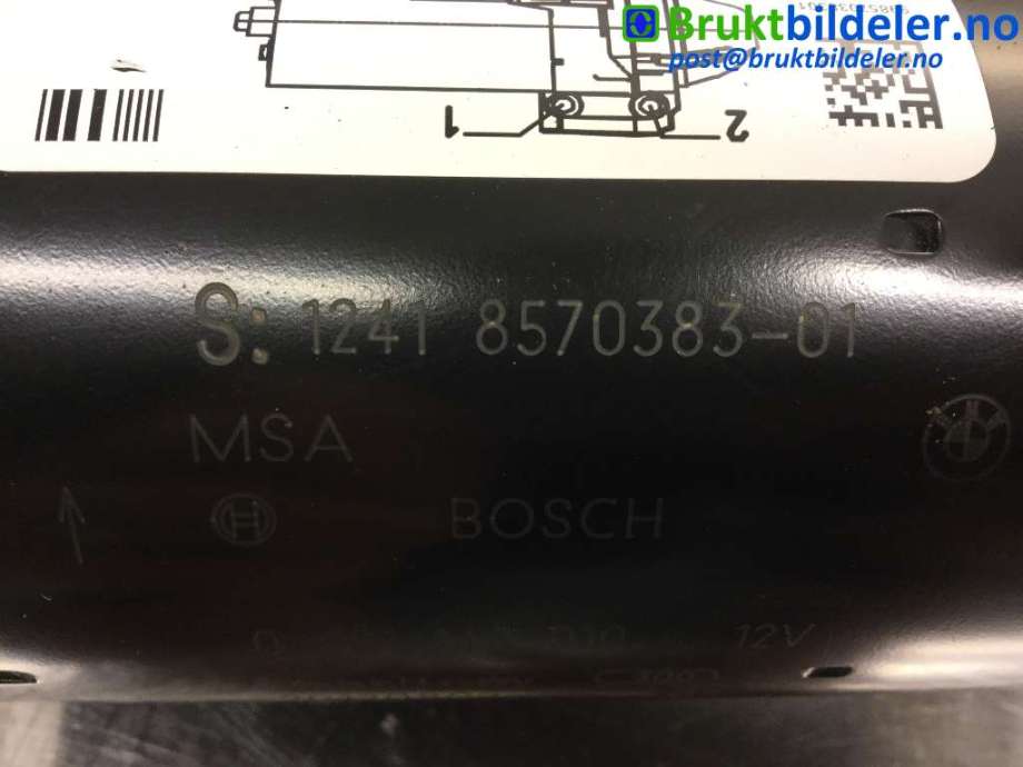 Starter diesel til BMW 5-Serie 2010-2017 (F10/F11) (F10/F11) (BMW|12 41 8 570 383-01|0 001 148 010|)