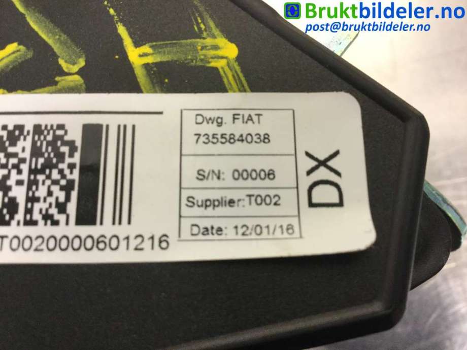 Sikkerhetsbelte foran høyre til Opel Combo D 2012-2018  (OPEL|735584038|)