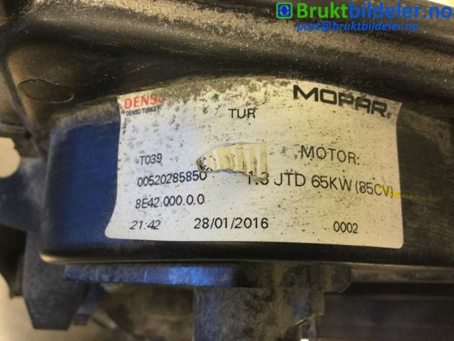 Kjølevifte til Opel Combo D 2012-2018  (OPEL|8E42 000 0 0|005202-8580|)