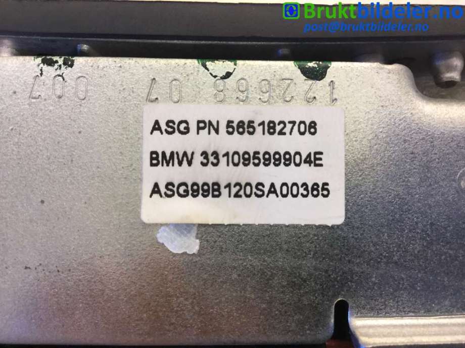 Airbag rattpute til BMW 7-Serie 1993-2001 (E38) (E38) (BMW|3310 9 599 904 E|8 368 971|8 380 274)