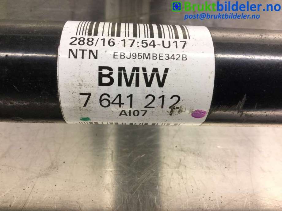 Drivaksel høyre bak, elbil til BMW i3 2013-2022  (BMW|7 641 212|)
