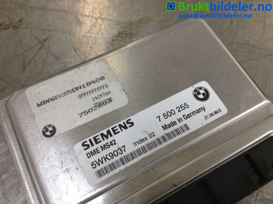 Styreenhet motor til BMW 7-Serie 1993-2001 (E38) (E38) (BMW|7 500 255|5WK9037|)