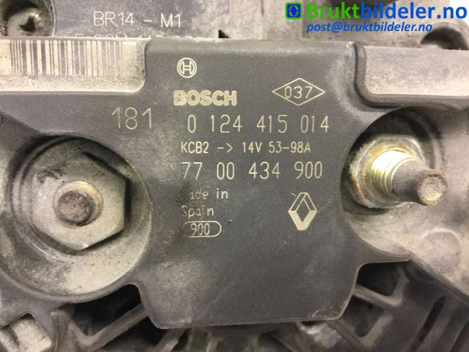 Dynamo til Renault Megane 1999-2003 (Type I, Fase 2) (RENAULT|7700434900|0124415014|)