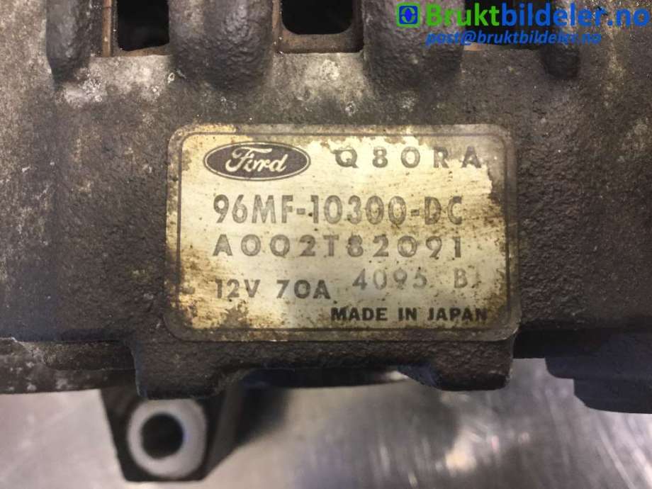 Dynamo til Ford Fiesta 1996-1999 (Type IV, Fase 1) (FORD|96MF-10300-CD|A002T82091|)