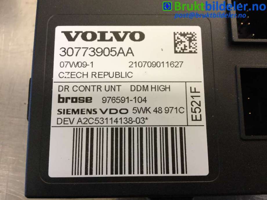 Ruteheis venstre foran til Volvo C30 2006-2009 (Fase 1) (VOLVO|30773905AA|979038-100|)