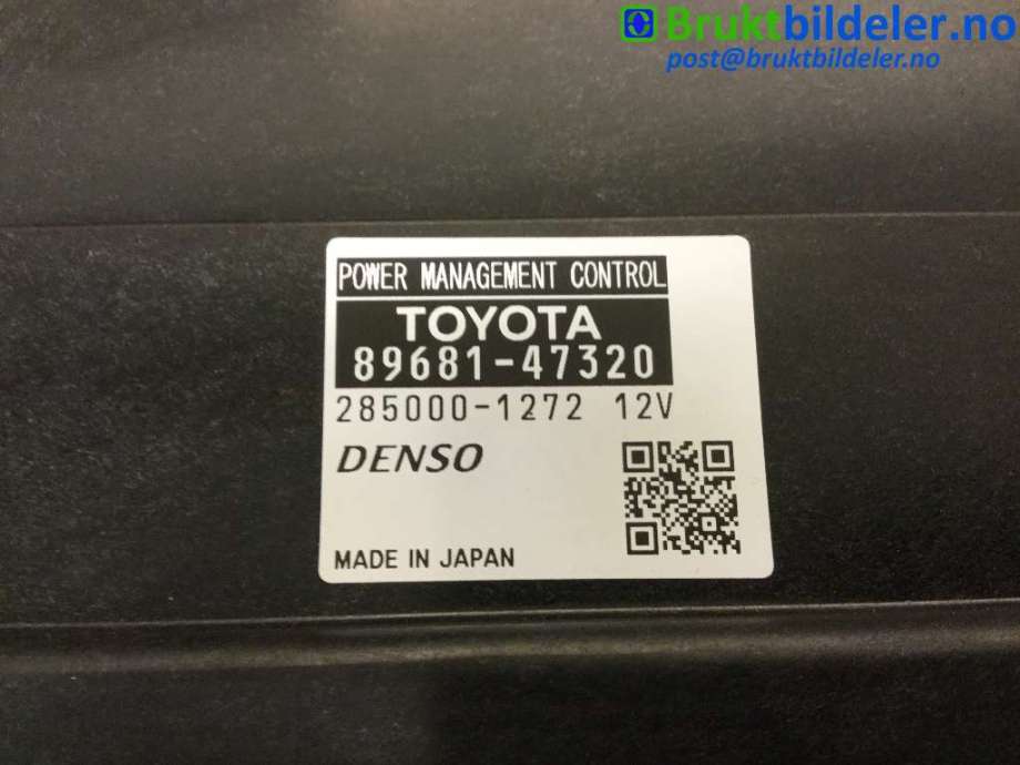 Styreenhet diverse til Toyota Prius +7 2012-2020 (Type III) (stasjonsvogn) (stasjonsvogn) (TOYOTA|89681-47320|285000-1272|)