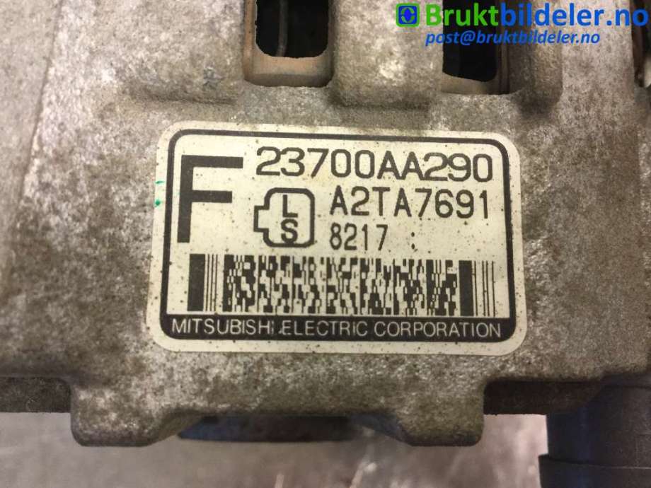 Dynamo til Subaru Impreza 1995-2000 (Type I, Fase 2) (SUBARU|A2TA7691|23700AA290|)