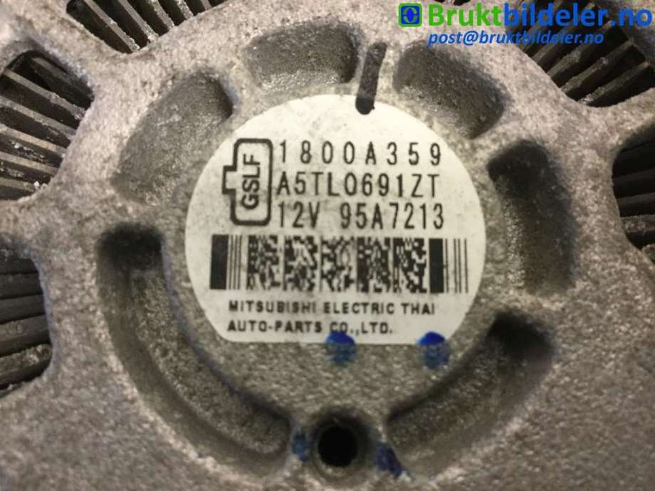 Dynamo til Mitsubishi Space Star 2013-->> (Type II)  (MITSUBISHI|1800A359|A5TL0691ZT|)
