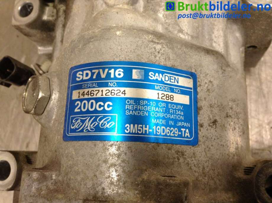 Aircondition kompressor til Volvo C30 2006-2009 (Fase 1) (VOLVO|3M5H-19D629-TA|1446712624|)