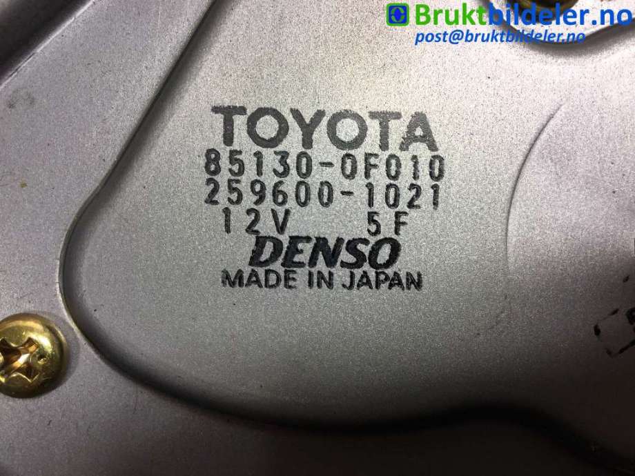 Viskermotor bakrute til Toyota Verso 2004-2009 (Type II)  (TOYOTA|85130-0F010|259600-1021|)