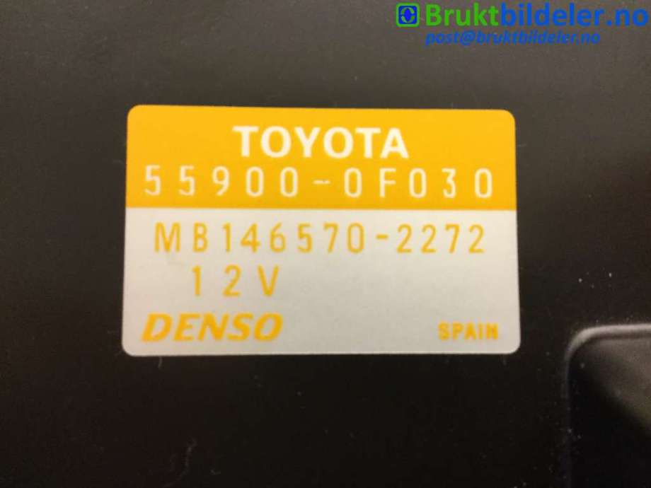 Varmeapparat betjening til Toyota Verso 2004-2009 (Type II)  (TOYOTA|55900-0F030|MB146570-2272|)