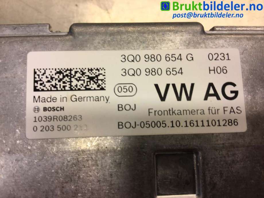 Sensor radar til Škoda Superb 2015-->> (Type III)  (SKODA|3Q0 980 654 G|0 203 500 212|)