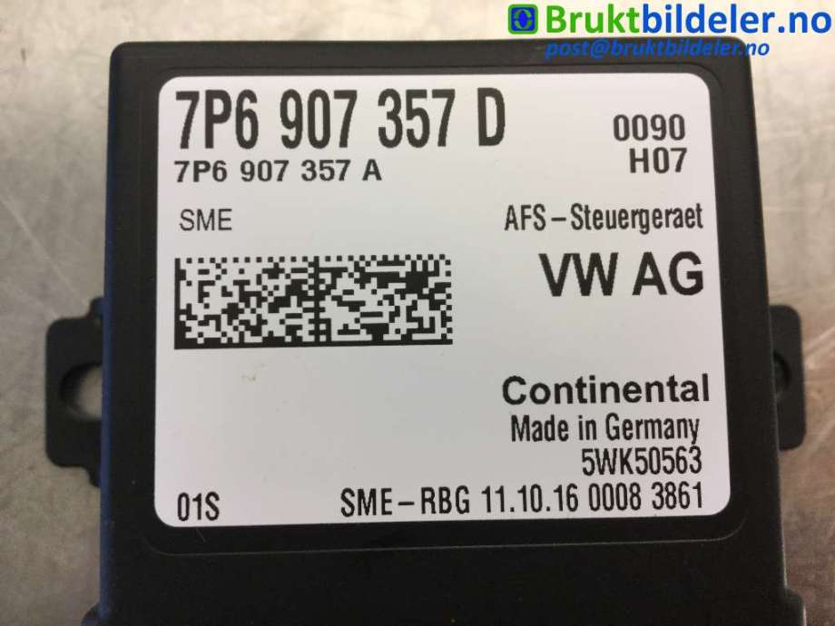 Styreenhet diverse til Škoda Superb 2015-->> (Type III)  (SKODA|7P6 907 357 D|)