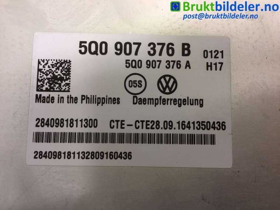 Styreenhet nivå/luftfjæring til Škoda Superb 2015-->> (Type III)  (SKODA|5Q0 907 376 B|)
