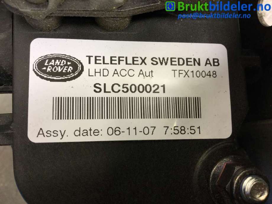 Pedal gass til Land Rover Discovery 2005-2009 (Type III) (LAND-ROVER|SLC500021|)