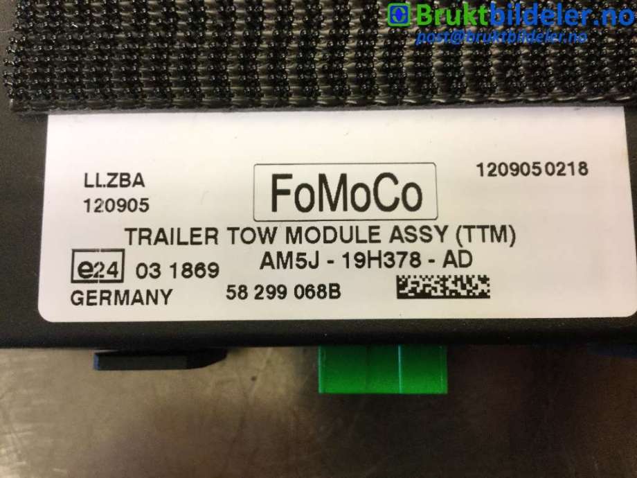 Styreenhet hengerfeste til Ford C-Max 2010-2015 (Type II, Fase 1)  (FORD|AM5J-19H378-AD|)