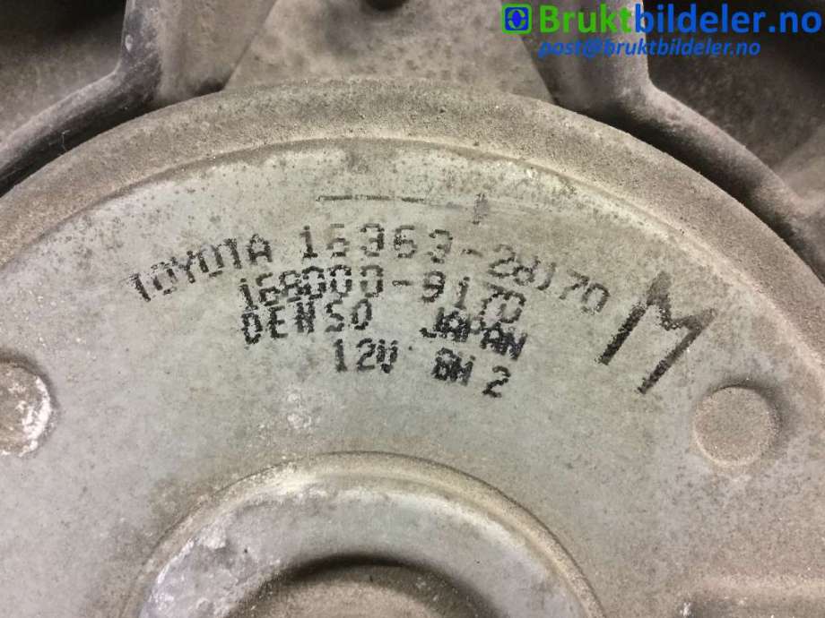 Kjølevifte til Toyota RAV4 2006-2009 (Type III, Fase 1)  (TOYOTA|16363-28170|422750-1372|16363-26080)